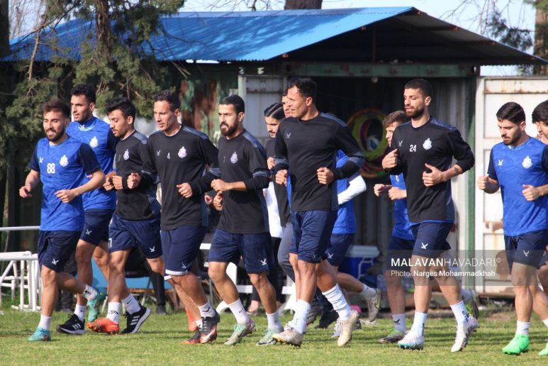 گزارش تصویری تمرین ملوان سه شنبه 14 فروردین